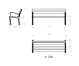 Banc public THOMAS avec...