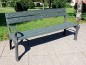 Banc public piétement fonte et lames  Eco composites couleur vert