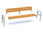 Banc public  lames  Eco composites couleur bois