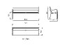 Banc public  lames  Eco composites couleur bois