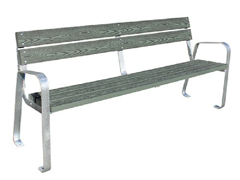 Banc public  lames  Eco composites couleur Vert
