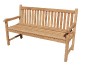 Banc public en bois tropical en teck naturel