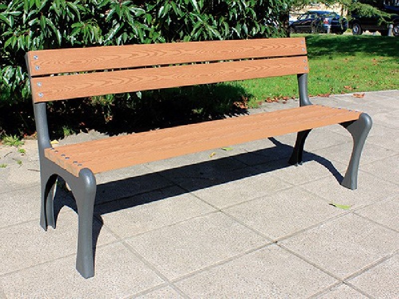 Banc public  en  Eco composites couleur bois