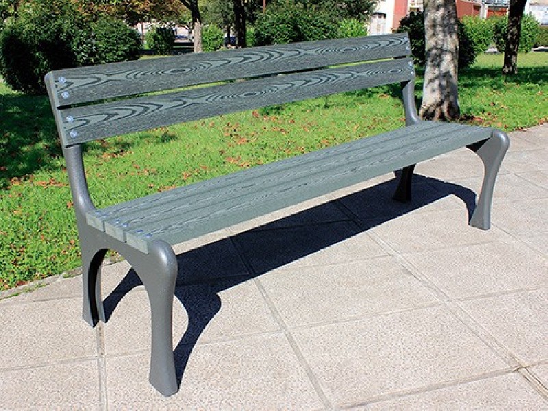 Banc public en Eco composites couleur vert