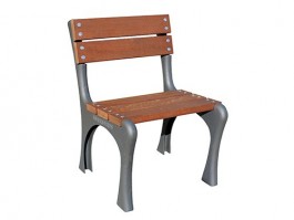 Banc public lames bois tropical 0.60 m