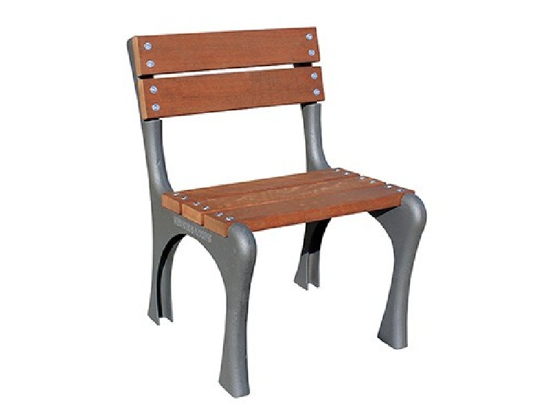 Banc public lames bois tropical 0.60 m