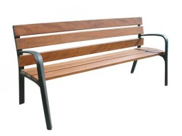 Lot de 2 bancs publics...