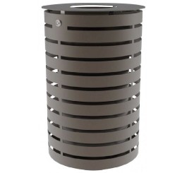Corbeille métal cylindrique