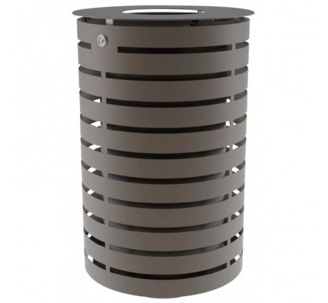 Corbeille métal cylindrique