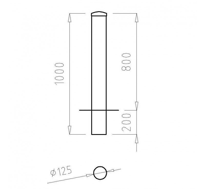 Potelet Robin en bois traité en autoclave - lot de 10 potelets