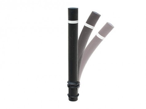 Potelet en caoutchouc noir - lot de 10 potelets