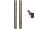 Lot de 10 potelets Hector flexible avec clé et fourreau