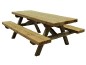 Table pique-nique en bois traité - 6 places