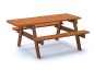 Table pique-nique éco-composite couleur bois - PMR