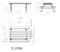 Table pique-nique en bois traité - PMR - 7 places