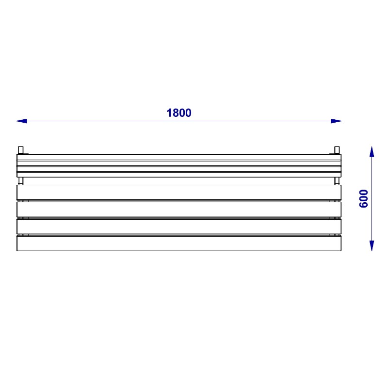 BANC MÉTALLIQUE AVEC DOSSIER