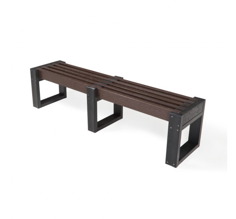 Lot de 3 bancs modulable en plastique recyclé 1.80 m