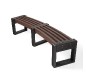 Lot de 3 Bancs incurvé modulable en plastique recyclé
