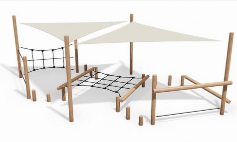 Le Sentier des aventuriers en bois de Robinier