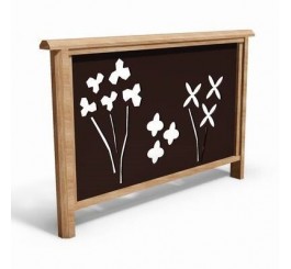 Le jardin de fleurs en bois de robinier