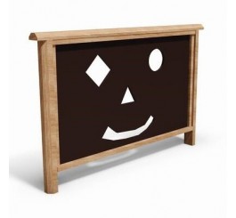 Panneau des formes faciales en bois