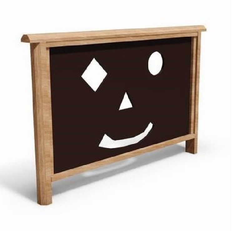 Panneau des formes faciales en bois