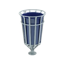 Lot de 3 poubelles en cages en aciers: robuste, durable et personnalisable