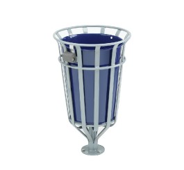 Lot de 3 poubelles en cages...