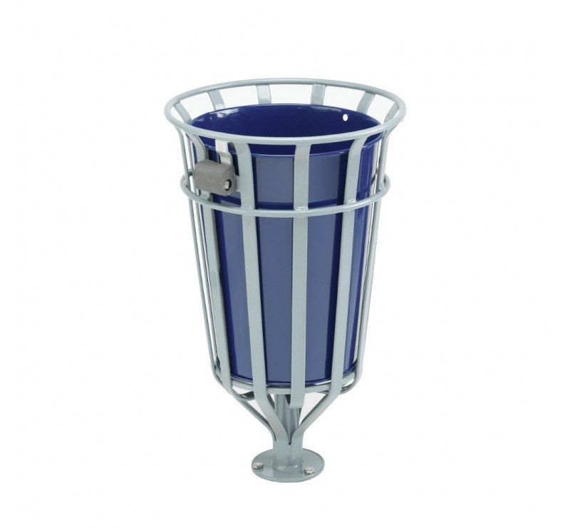 Lot de 3 poubelles en cages en aciers: robuste, durable et personnalisable