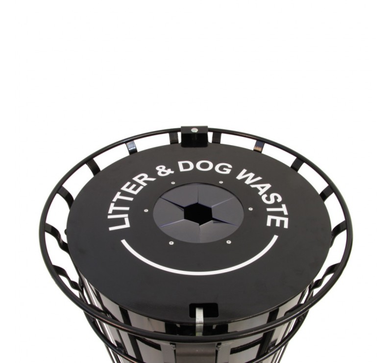 Lot de 3 poubelles en cages en aciers: robuste, durable et personnalisable Lot de 3 poubelles en cages en aciers: robuste, durable et personnalisable