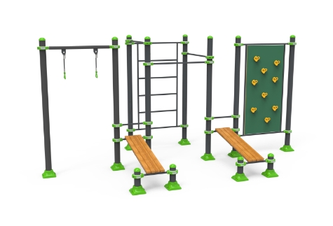 Parc Street Workout pour Adolescents et Adultes - Capacité de 9 personnes, Haute qualité et Sécurité optimale!