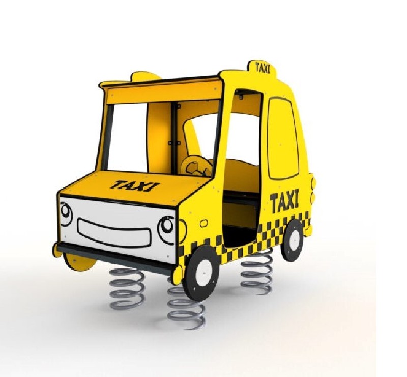 Le taxi bondissant : un jeu de ressort coloré pour les tout-petits ! Le taxi bondissant : un jeu de ressort coloré pour les tout-petits !