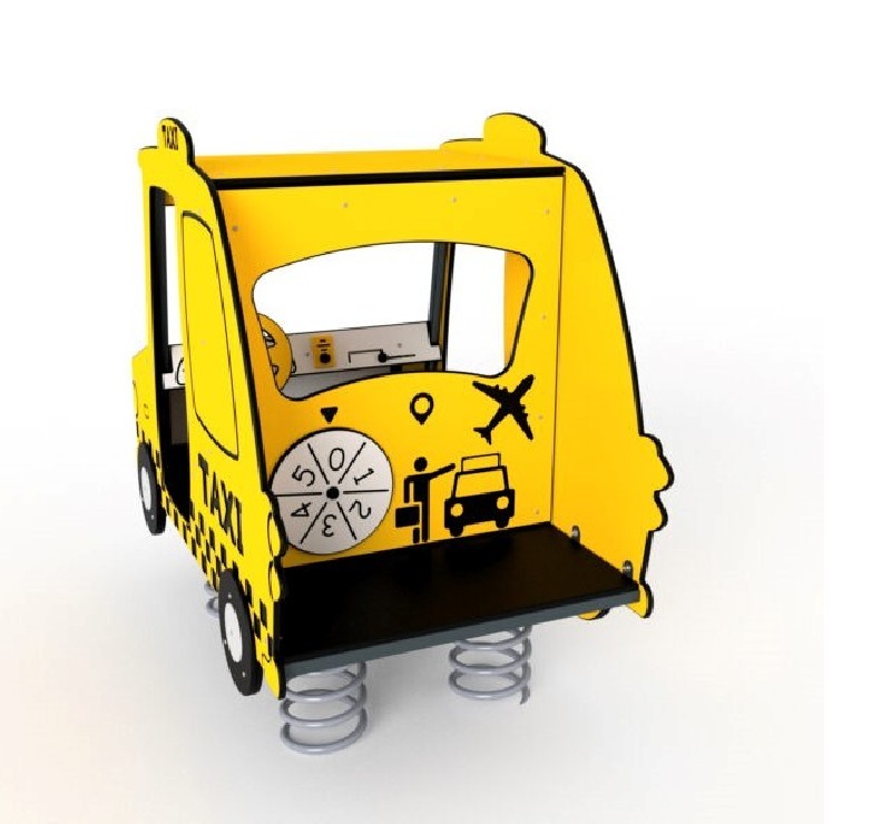 Le taxi bondissant : un jeu de ressort coloré pour les tout-petits ! Le taxi bondissant : un jeu de ressort coloré pour les tout-petits !