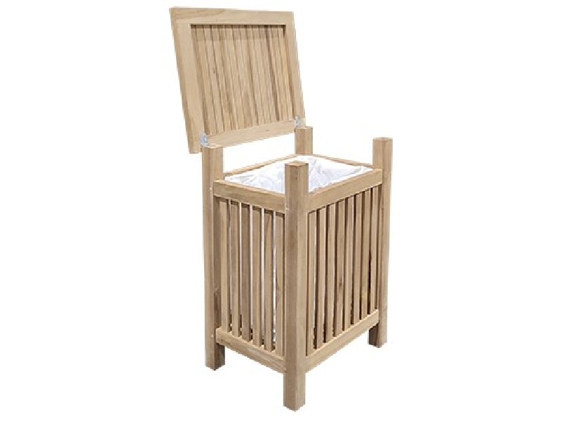 Corbeille Élégance Tropicale : Un Bijou Durable en Teck Naturel Corbeille Élégance Tropicale : Un Bijou Durable en Teck Naturel