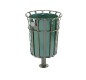 Lot de 3 poubelles robuste en acier de 82 litres