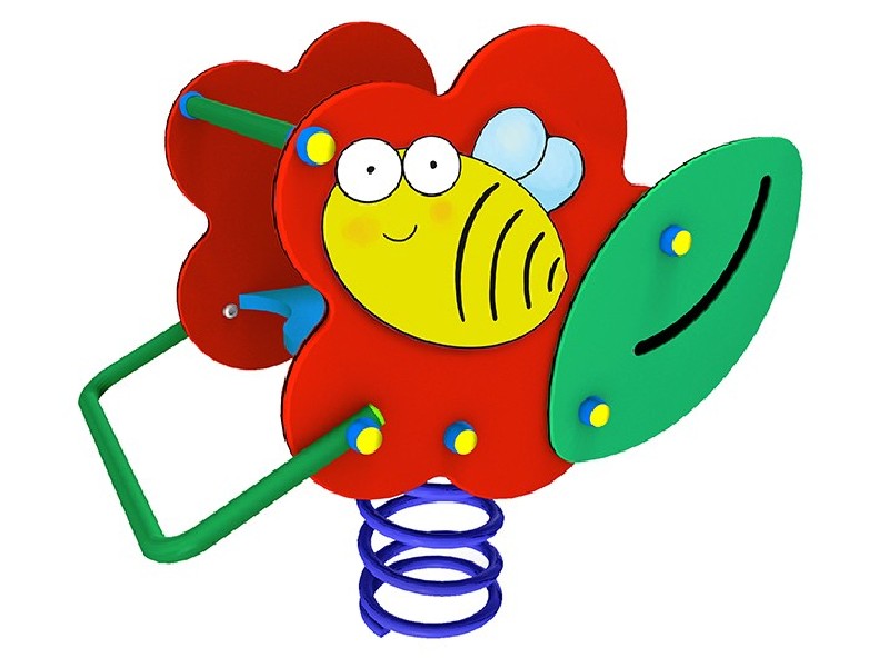 Abeille jeu sur ressort