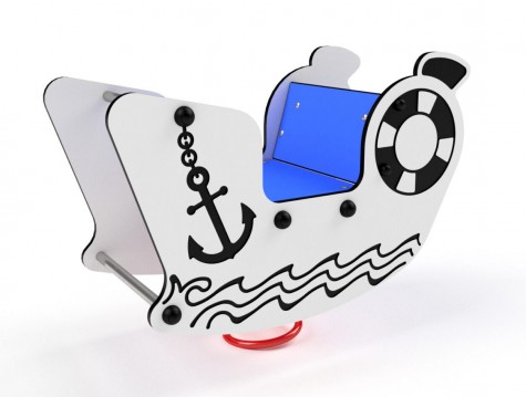Bateau jeu sur ressort