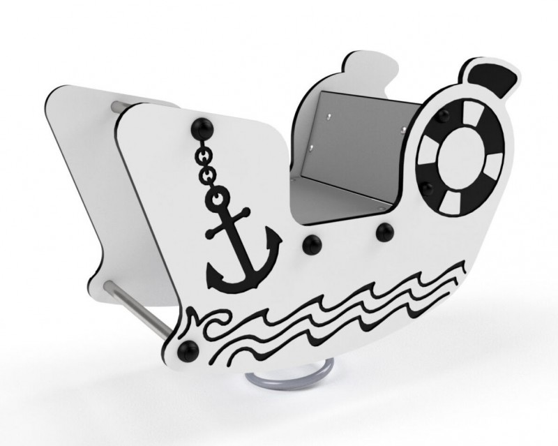 Bateau jeu sur ressort