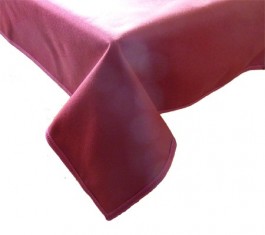 Tapis de table Grenat avec galon