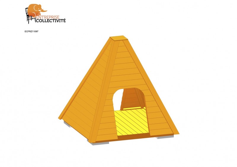 Cabane Tipi en Bois Haut de Gamme pour Enfants