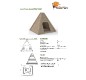 Cabane Tipi en Bois Haut de Gamme pour Enfants
