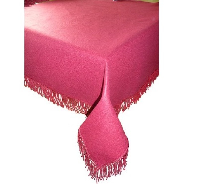 Tapis de table Grenat avec franges