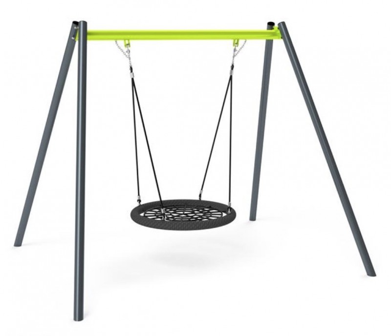 Balançoire en acier galvanisé avec nacelle