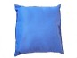 Coussin avec franges 50 x 50 cm en Ottoman - Bleu