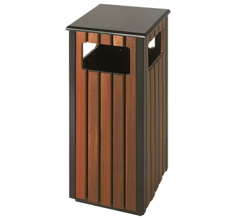 Corbeille bois carrée 36 L