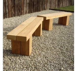 Banc Public Robuste en Chêne