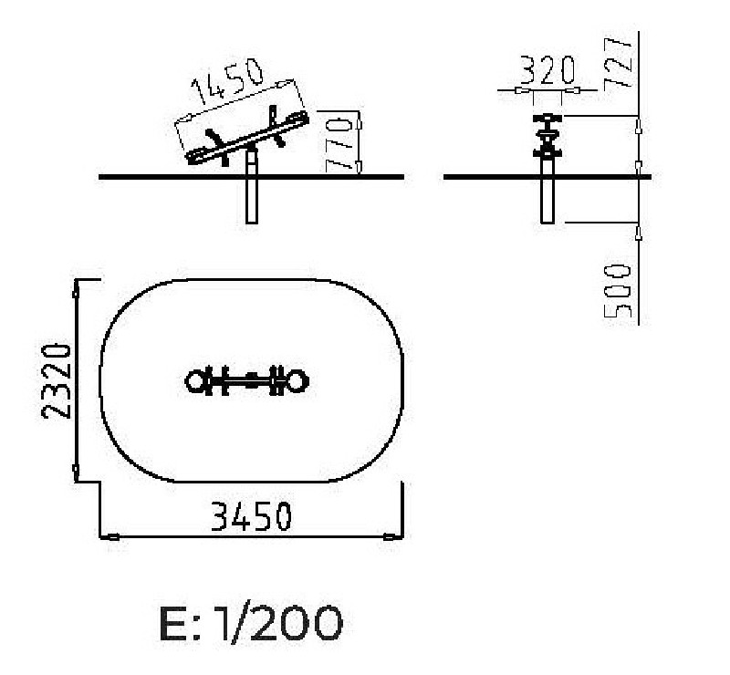 Balançoire Tapes-Culs Horizontale