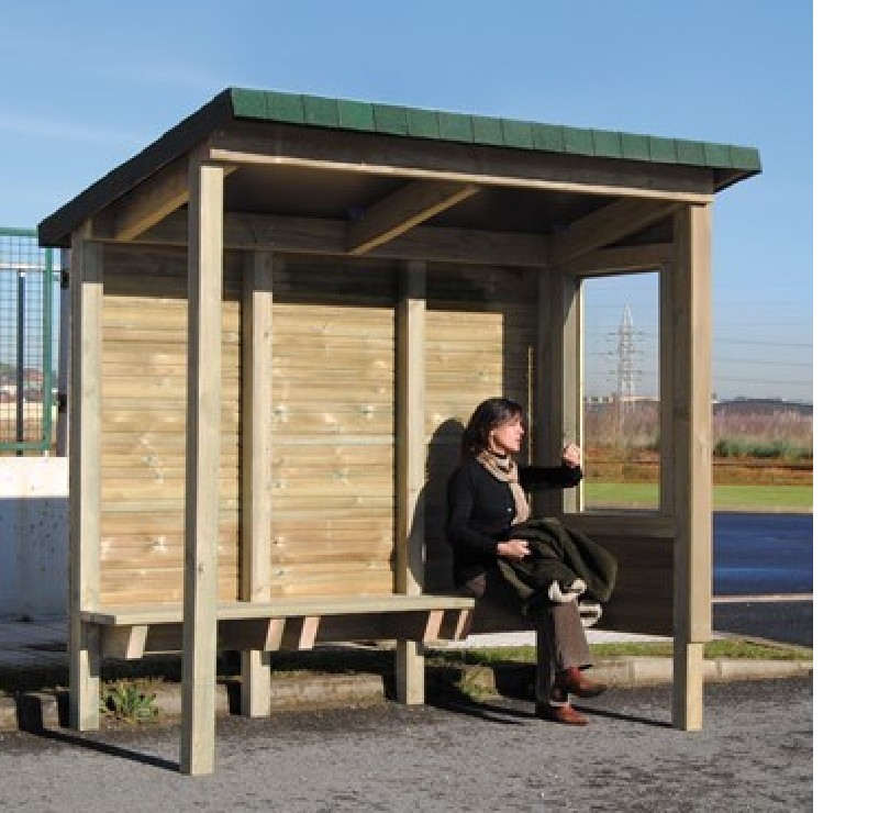 Abris de bus Rustique