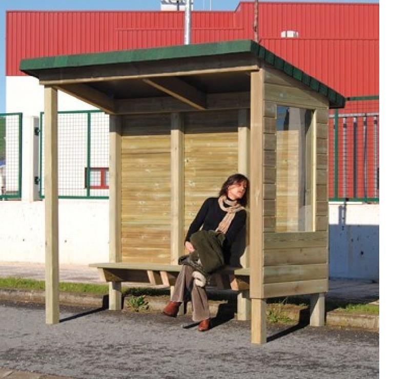 Abris de bus Rustique