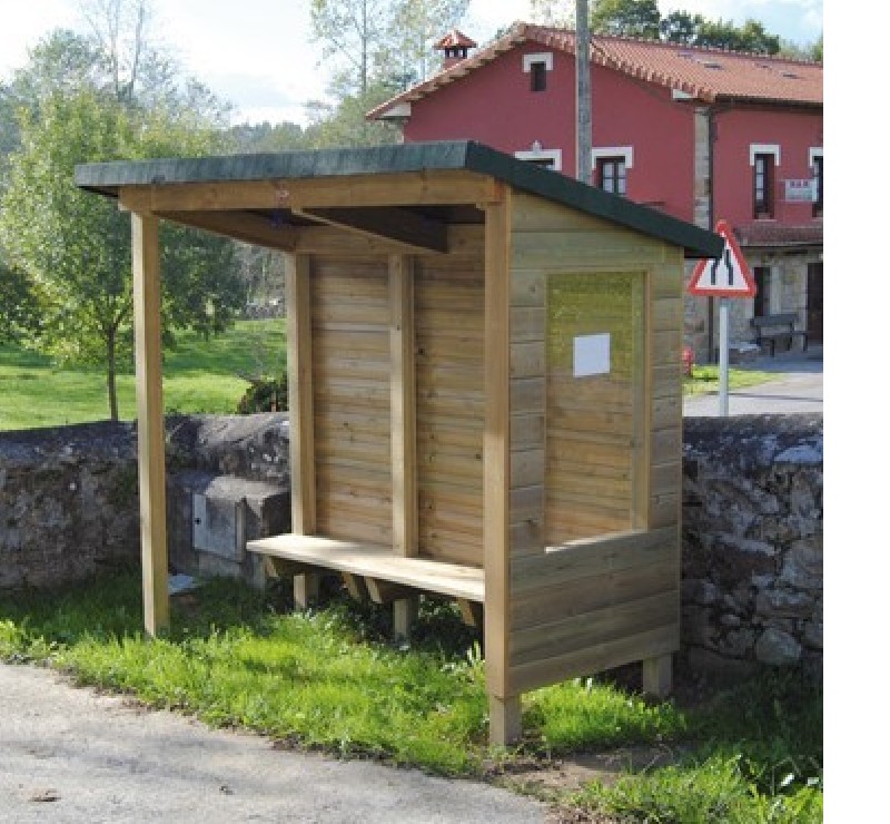 Abris de bus Rustique